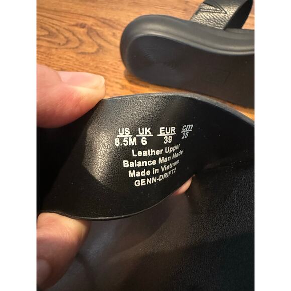 Naturalizer Genn Drift 2 Leather Slide Sandals - Size 8.5 Comfort Footwear - Picture 9 of 9